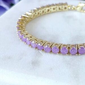 Park Lane French Lilac Micro Impression Bracelet